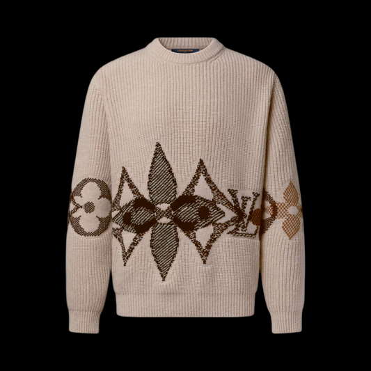Pull LV Beige Motif