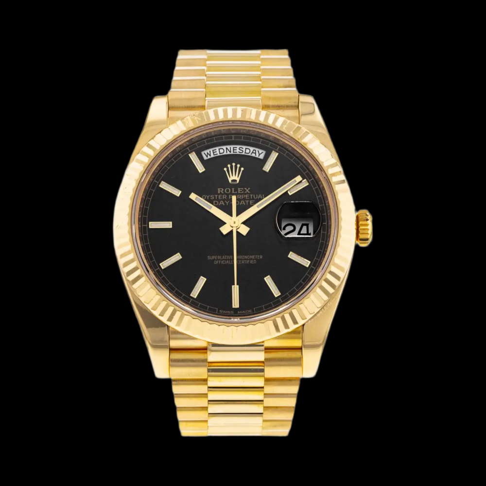 Rolex Day-Date Black & Gold
