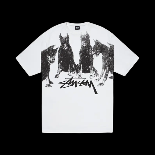 Stussy White Doberman